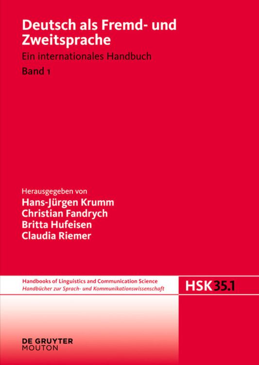 Produktbild: Deutsch als Fremd- und Zweitsprache. 1. Halbband