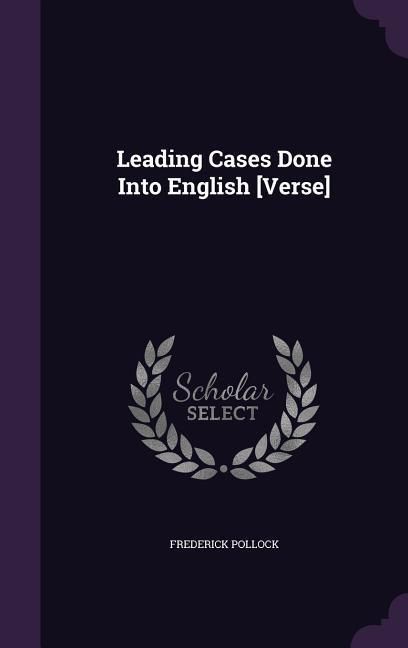 Produktbild: Leading Cases Done Into English [Verse]