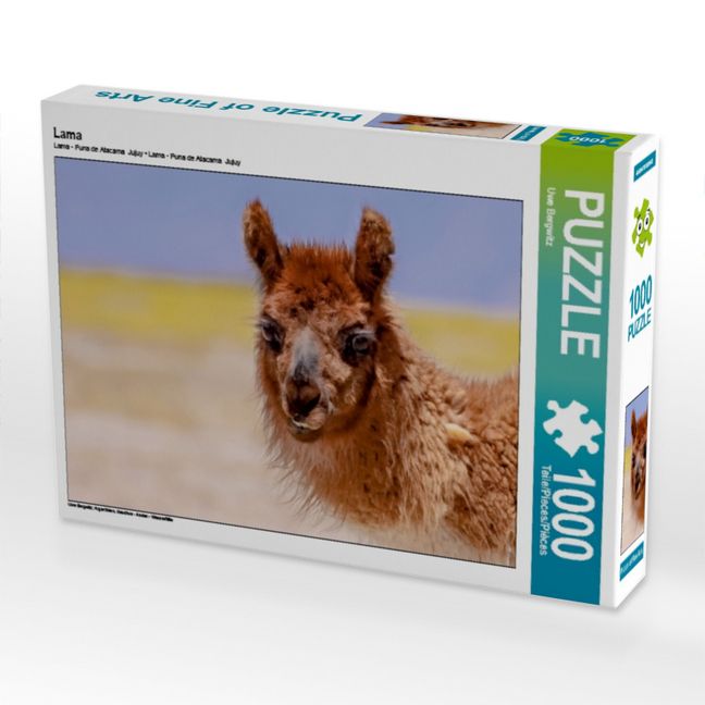 Produktbild: CALVENDO Puzzle Lama | 1000 Teile Lege-Gr&ouml;&szlig;e 64x48cm Foto-Puzzle f&uuml;r gl&uuml;ckliche Stunden