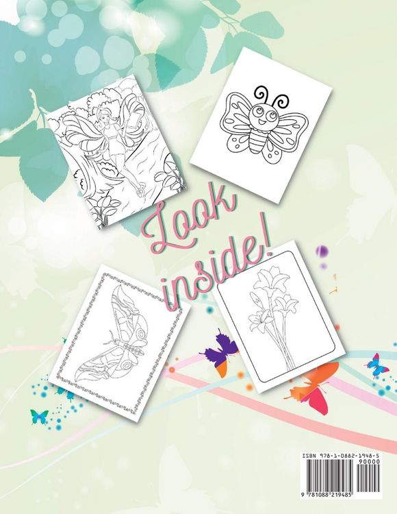 Produktbild: Butterflies & Fairies Children's Coloring Book