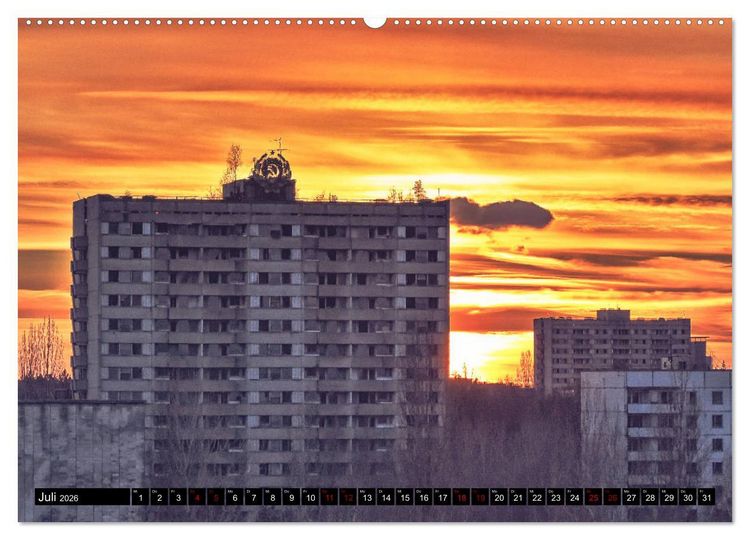 Produktbild: Tschernobyl - Prypjat - Die radioaktive Geisterstadt (Wandkalender 2026 DIN A2 quer), CALVENDO Monatskalender