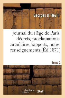 Produktbild: Journal du si&egrave;ge de Paris
