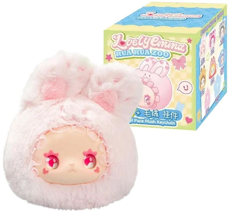 Produktbild: LOVELY Emma RUA RUA ZOO Vinyl Face Plush Keychain