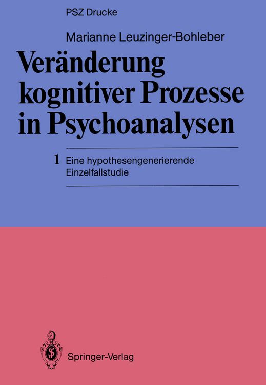 Produktbild: Ver&auml;nderung kognitiver Prozesse in Psychoanalysen