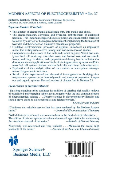 Produktbild: Modern Aspects of Electrochemistry
