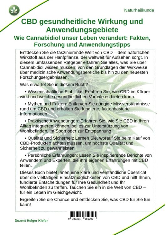 Produktbild: CBD gesundheitliche Wirkung und Anwendungsgebiete