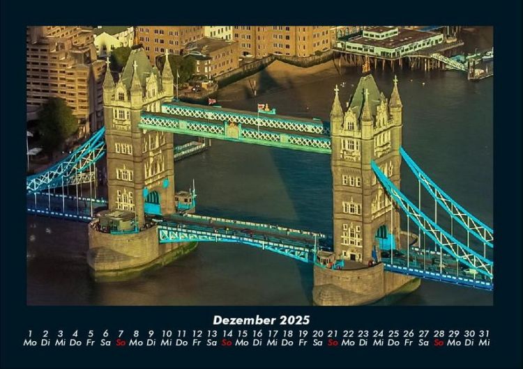 Produktbild: London 2025 Fotokalender DIN A4