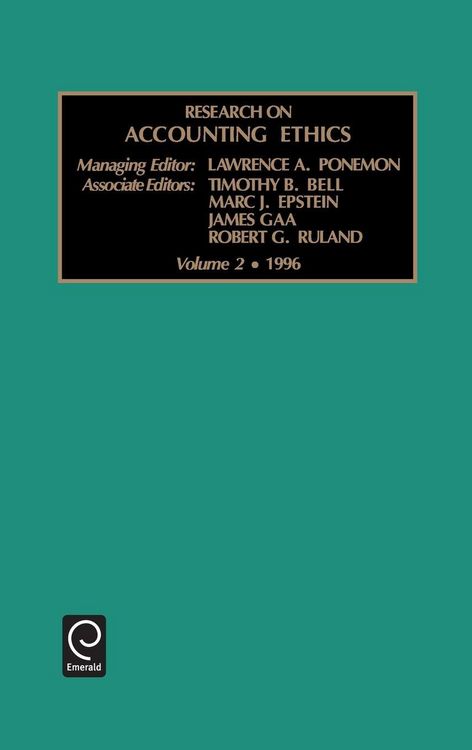 Produktbild: Research on Accounting Ethics