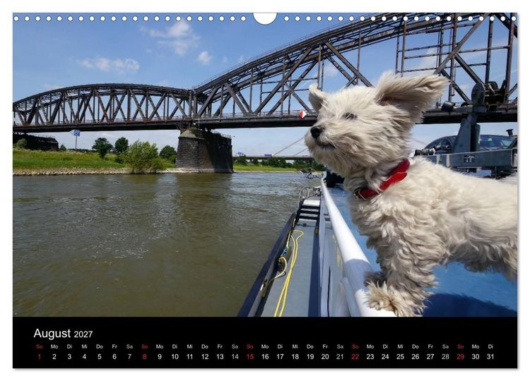 Produktbild: Binnenschiff Ahoi! (Wandkalender 2027 DIN A3 quer), CALVENDO Monatskalender
