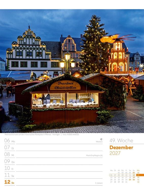 Produktbild: Malerisches Deutschland Wochenplaner Kalender 2027