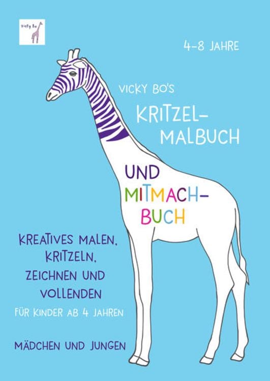 Produktbild: Kritzel-Malbuch und Mitmach-Buch. 4-8 Jahre