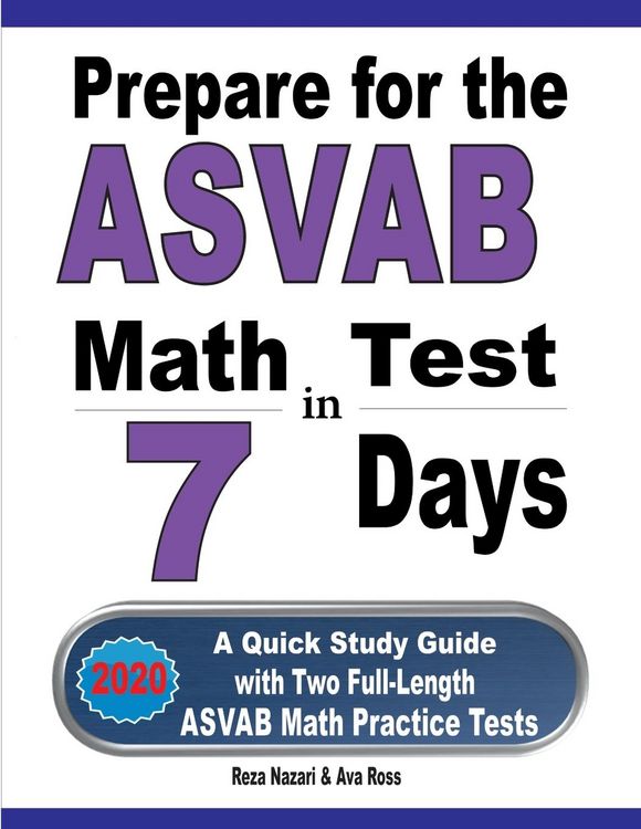 Produktbild: Prepare for the ASVAB Math Test in 7 Days