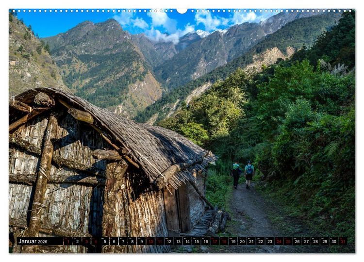 Produktbild: Nepal Tsum Valley - Tal des Gl&uuml;cks (Wandkalender 2026 DIN A2 quer), CALVENDO Monatskalender