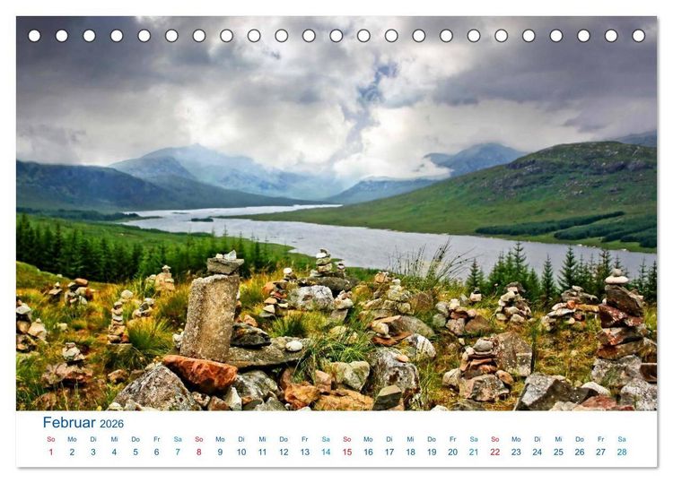 Produktbild: Schottlands S&uuml;den 2026. Impressionen zwischen Edinburgh, Loch Ness und Isle of Skye (Tischkalender 2026 DIN A5 quer), CALVENDO Monatskalender