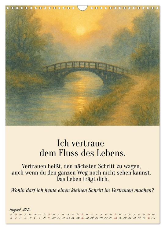 Produktbild: 12 Schl&uuml;ssel zur inneren Freiheit - Ein Jahr f&uuml;r dein inneres Zuhause &ndash; liebevoll, mutig, echt. (Wandkalender 2026 DIN A3 hoch), CALVENDO Monatskalender