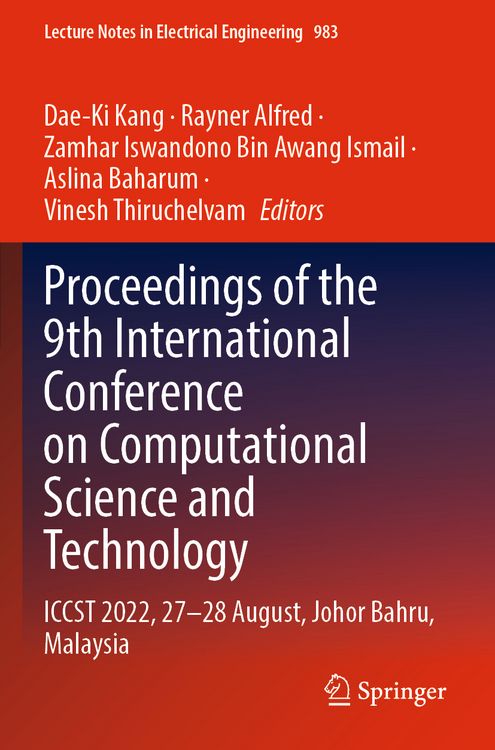 Produktbild: Proceedings of the 9th International Conference on Computational Science and Technology