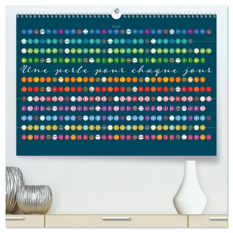 Produktbild: Une perle pour chaque jour (Calendrier mural 2026 DIN A2 vertical) calendrier de bureau