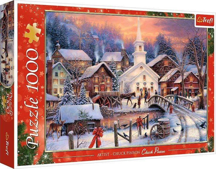 Produktbild: Puzzle 1000 Wei&szlig;e Weihnacht (Puzzle)