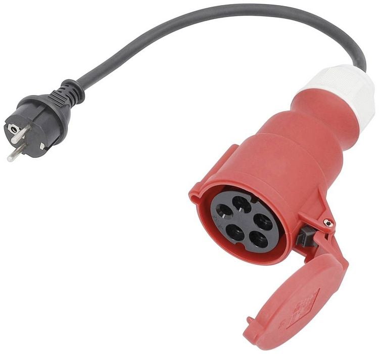 Produktbild: AS Schwabe 61371 Strom Adapterkabel 16A Schwarz 0.3m H07RN-F 3G 2,5mm&sup2;