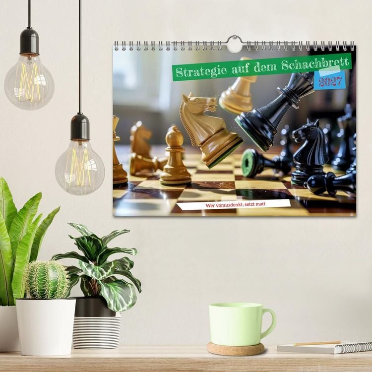 Produktbild: Strategie auf dem Schachbrett (Wandkalender 2027 DIN A4 quer), CALVENDO Monatskalender