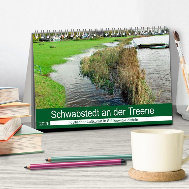 Produktbild: Schwabstedt an der Treene (Tischkalender 2026 DIN A5 quer), CALVENDO Monatskalender