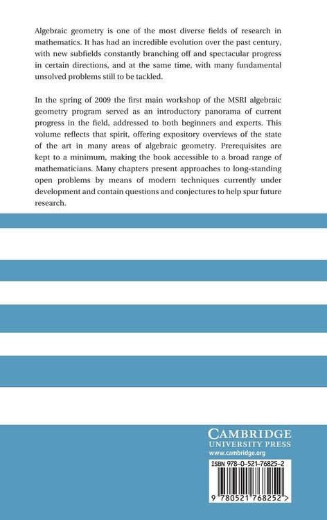 Produktbild: Current Developments in Algebraic Geometry