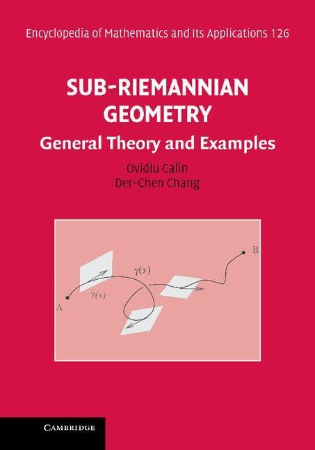 Produktbild: Sub-Riemannian Geometry