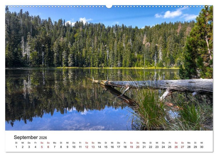 Produktbild: Schwarzwald, Seen und Hochmoore (hochwertiger Premium Wandkalender 2026 DIN A2 quer), Kunstdruck in Hochglanz