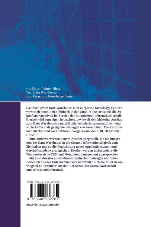 Produktbild: Vom Data Warehouse zum Corporate Knowledge Center