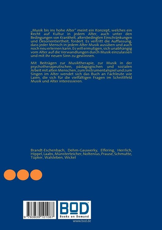 Produktbild: Musik bis ins hohe Alter