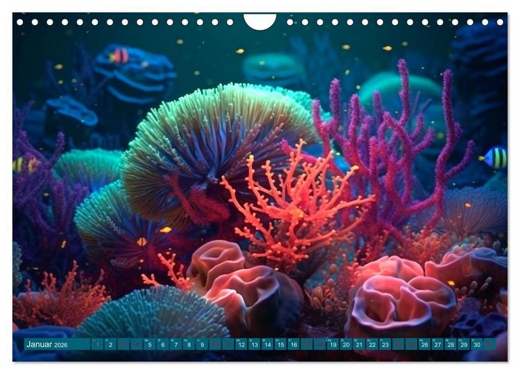 Produktbild: Fantasie bei die Fische! (Wandkalender 2026 DIN A4 quer), CALVENDO Monatskalender