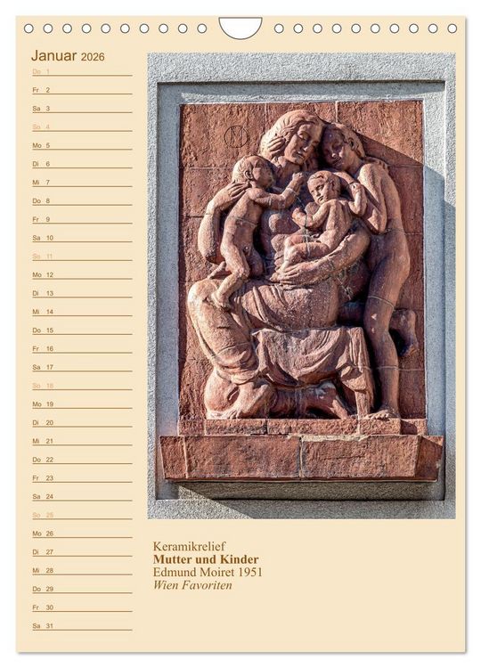 Produktbild: M&uuml;tter mit Kindern in der Kunst (Wandkalender 2026 DIN A4 hoch), CALVENDO Monatskalender