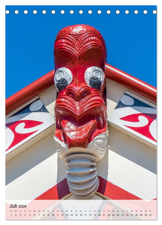 Produktbild: Neuseeland und die Cook Islands - Inseltr&auml;ume und Bergwelten (Tischkalender 2026 DIN A5 hoch), CALVENDO Monatskalender