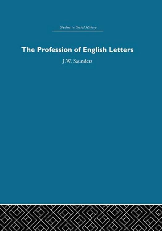 Produktbild: The Profession of English Letters