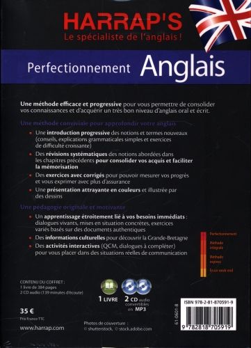 Produktbild: Anglais : m&eacute;thode perfectionnement + 2 CD audio