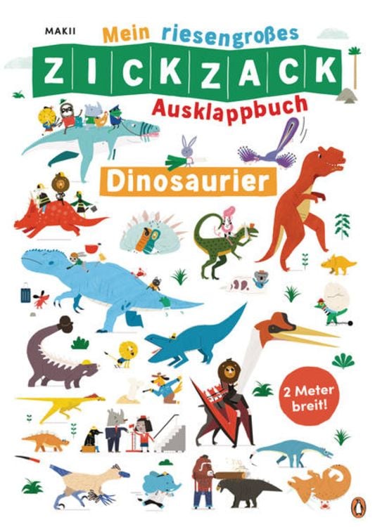 Produktbild: Mein riesengroßes ZICKZACK Ausklappbuch – Dinosaurier