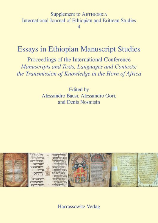 Produktbild: Essays in Ethiopian Manuscript Studies