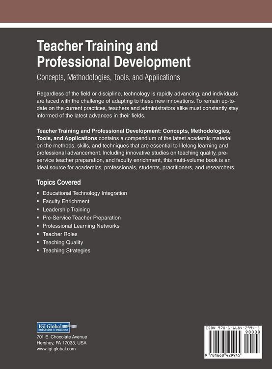 Produktbild: Teacher Training and Professional Development