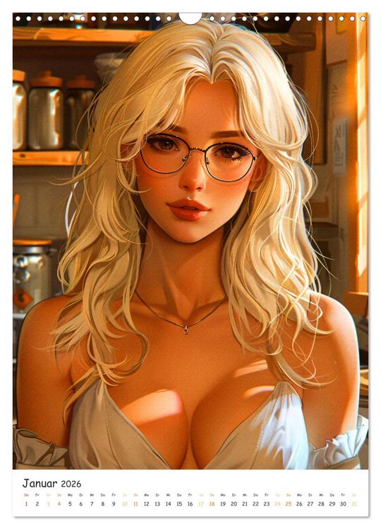 Produktbild: Anime Cuties - Charmante Heldinnen (Wandkalender 2026 DIN A3 hoch), CALVENDO Monatskalender
