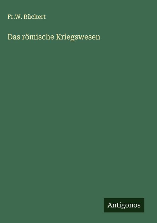 Produktbild: Das r&ouml;mische Kriegswesen