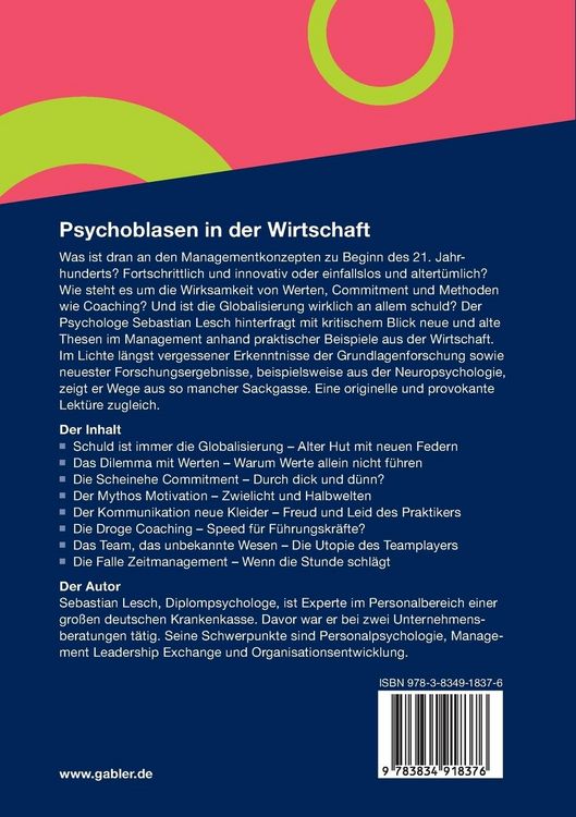Produktbild: Psychoblasen in der Wirtschaft