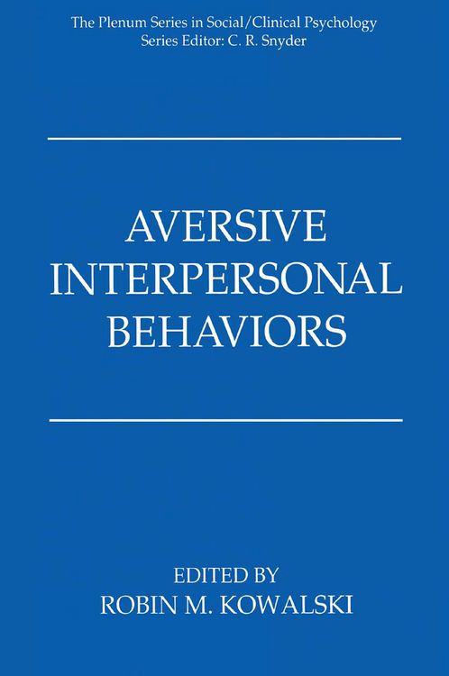 Produktbild: Aversive Interpersonal Behaviors