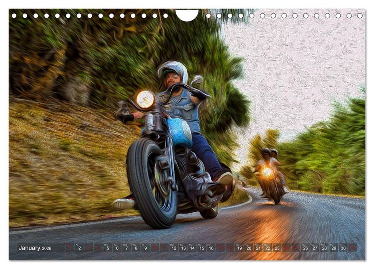 Produktbild: Images of Harley Davidson (Wall Calendar 2026 DIN A4 landscape), CALVENDO 12 Month Wall Calendar
