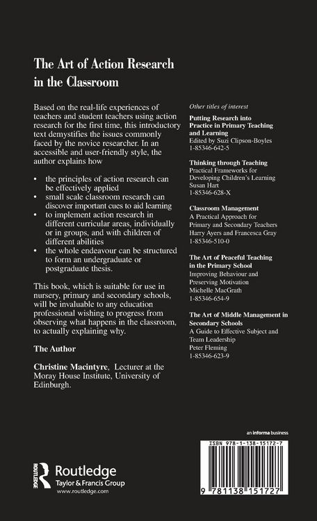Produktbild: The Art of Action Research in the Classroom