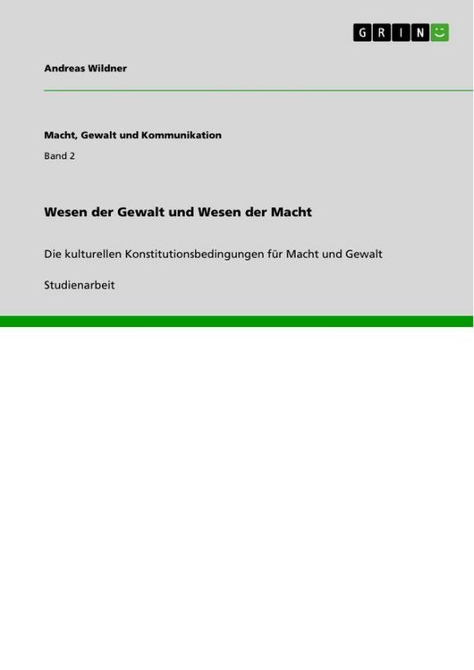 Produktbild: Wesen der Gewalt und Wesen der Macht