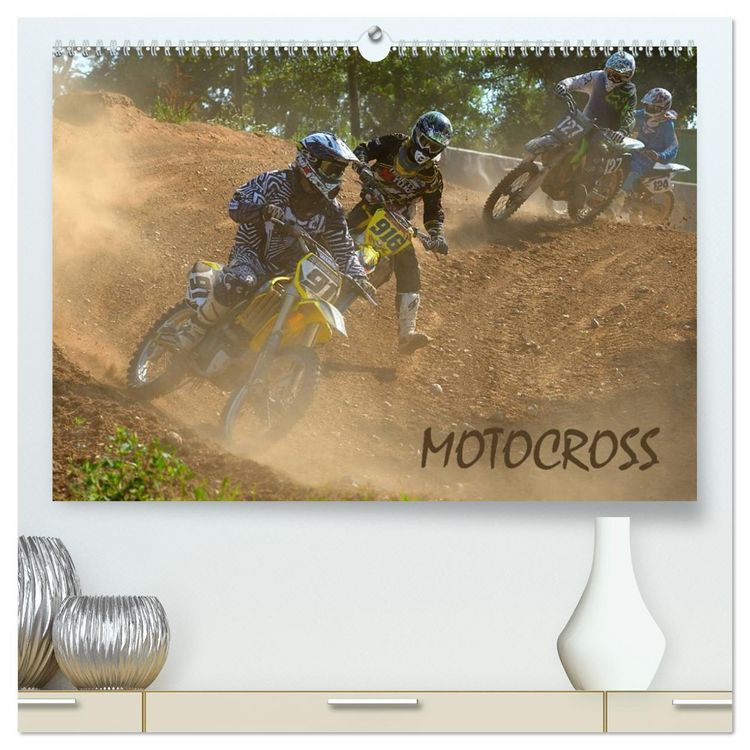 Produktbild: Motocross (hochwertiger Premium Wandkalender 2026 DIN A2 quer), Kunstdruck in Hochglanz