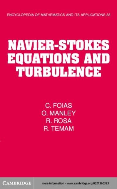 Produktbild: Navier-Stokes Equations and Turbulence