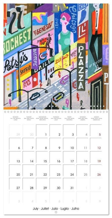 Produktbild: NEW YORK, d'hier &agrave; aujourd'hui (Calendrier mural carr&eacute; 2026 30x30 cm) Calendrier double avec une page pour vos prises de notes