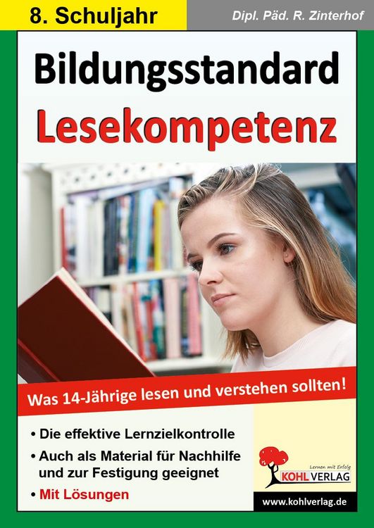 Produktbild: Bildungsstandard Lesekompetenz / Klasse 8