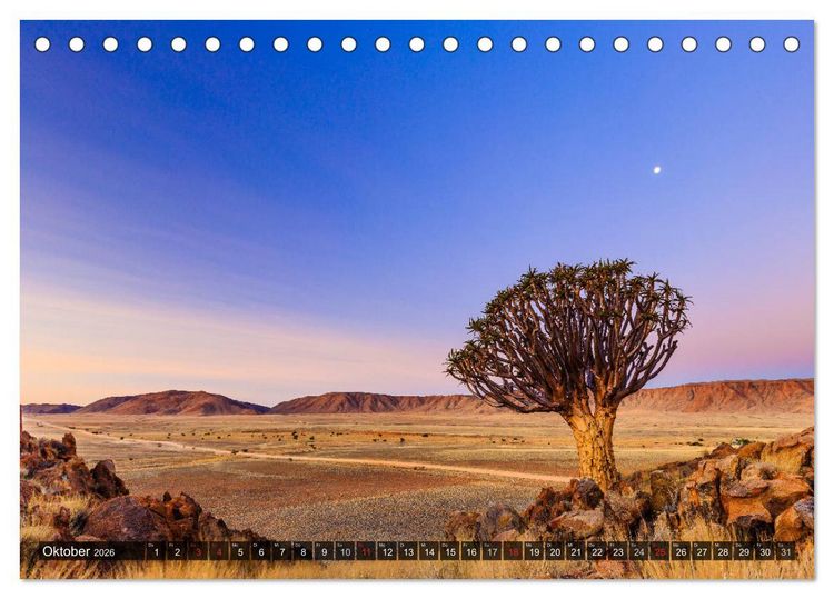 Produktbild: Namibia - Der weite S&uuml;den (Tischkalender 2026 DIN A5 quer), CALVENDO Monatskalender